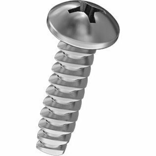 Bsc Preferred Phillips Rounded Head Thread-Forming Screws for Plastic 18-8 Stainless Steel No 10 Size 3/4L, 25PK 99461A460
